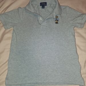 Ralph Lauren Kids Polo Bear Cotton Mesh Polo Shirt Size 6